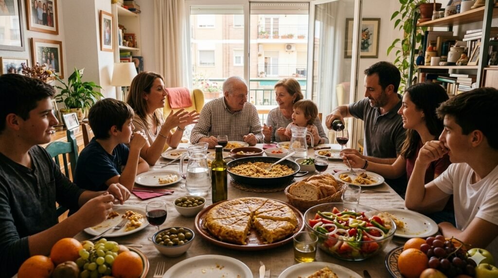 By Sunday lunchtime, the family table is fuller.
