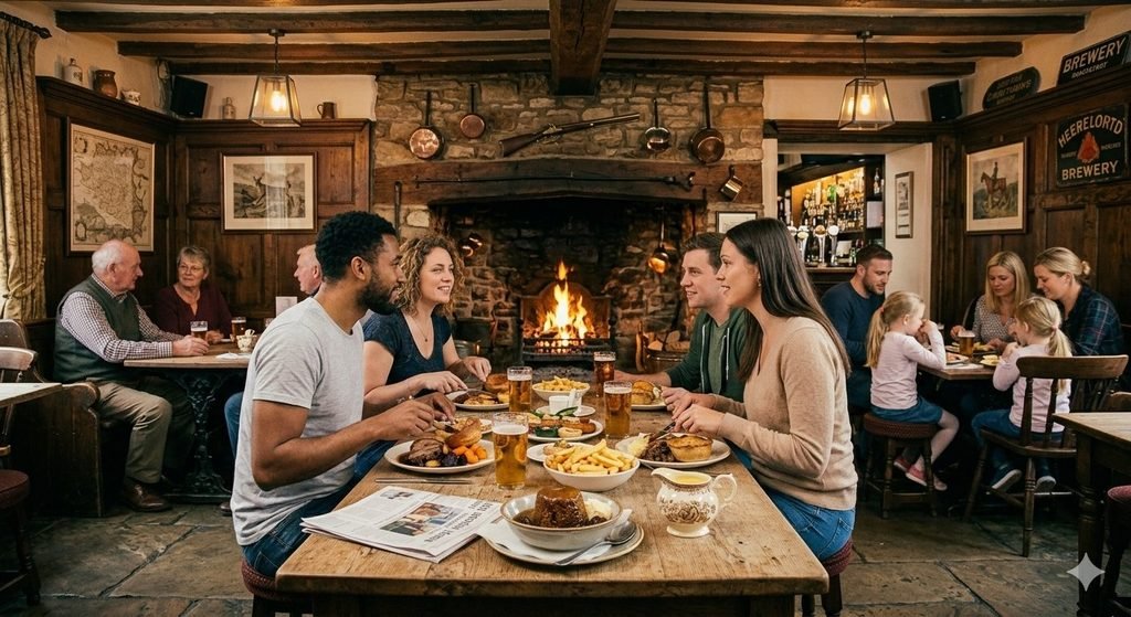A British meal often leaves room for something sweet.