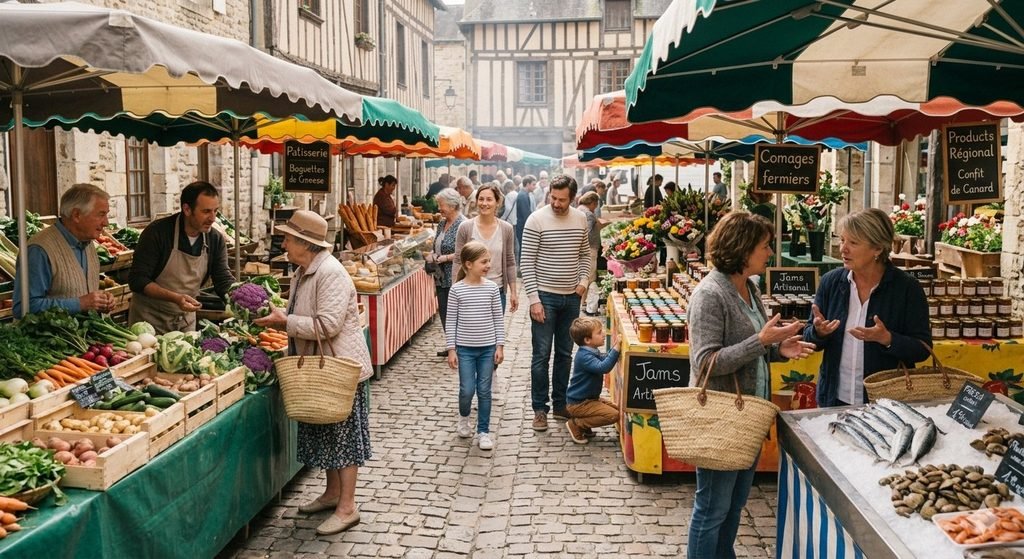 Local markets and covered food halls in France are places where people browse, taste, exchange ideas and meet local producers.